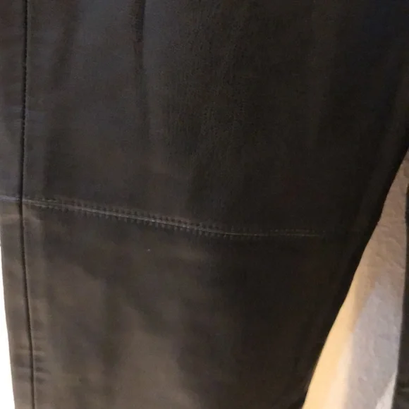 New Without Tags, Zara Black Faux Leather Jeans, size Small - Picture 4 of 8